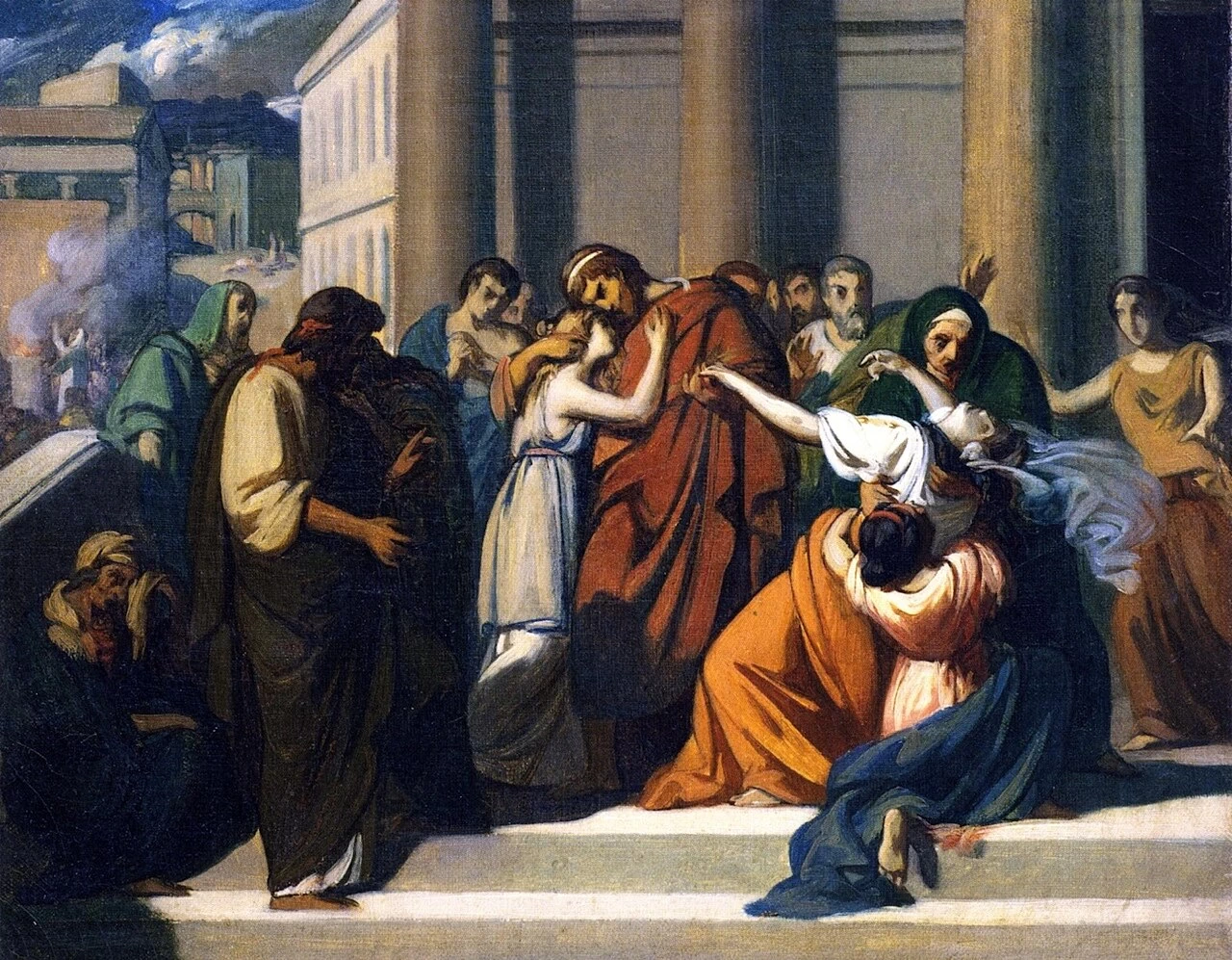 Edipo si separa da Giocasta, 1843
